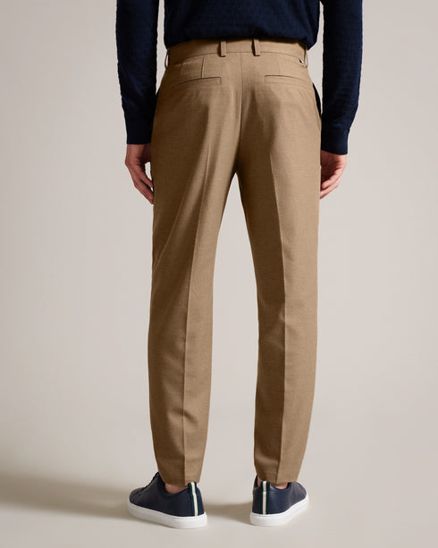 QUANTEM-Trousers-Tapered Fit Flannel Trouser- Ted Baker Romania